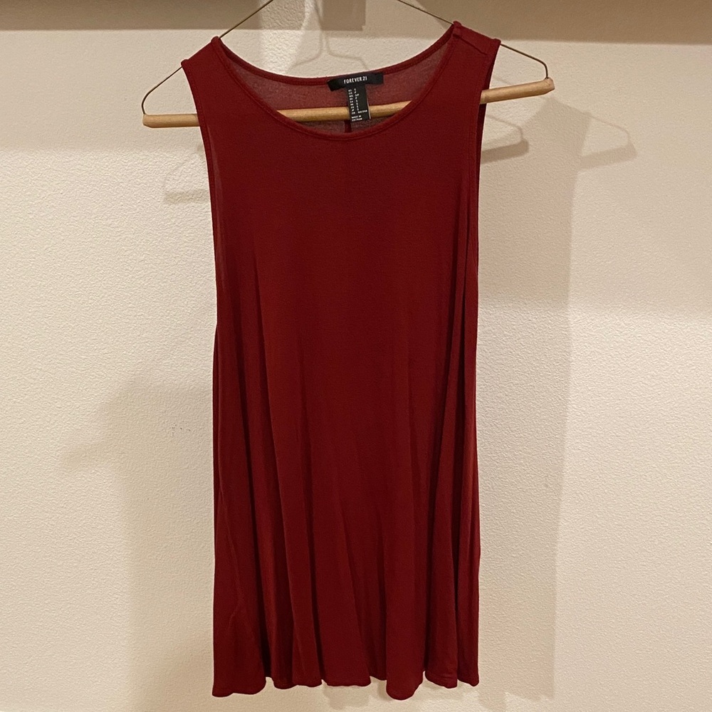Maroon Sleeveless Dress